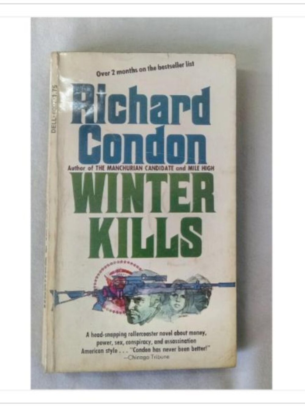 Winter Kills Richard Condon 1975 First Dell Printing Mass Market Paperback Book
